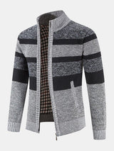 Hayden - Colour Block High Neck Zip Sweater
