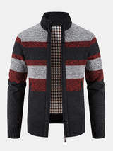 Hayden - Colour Block High Neck Zip Sweater