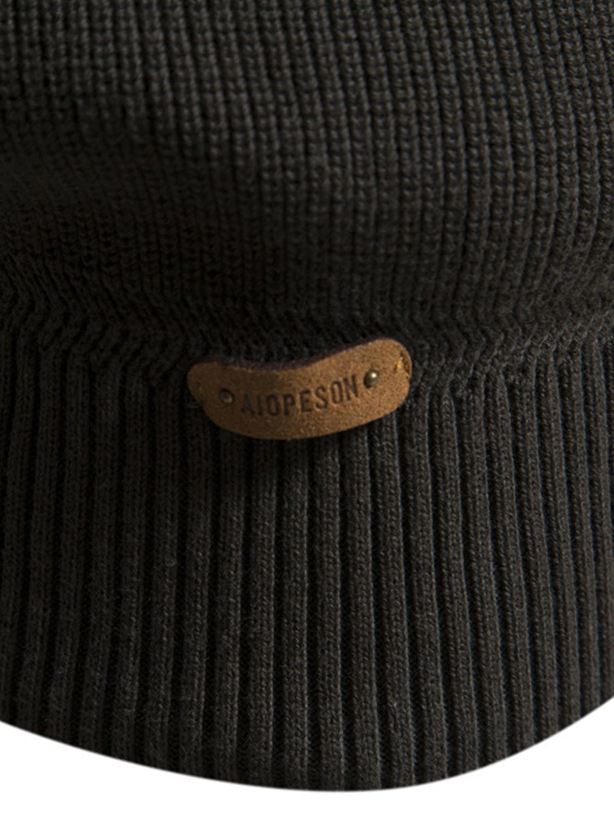 Kai - Colour Block Stand Collar Zip Sweater
