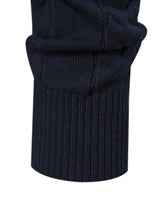 Lincoln - Contrast Pattern Jacquard Quarter-Zip Sweater