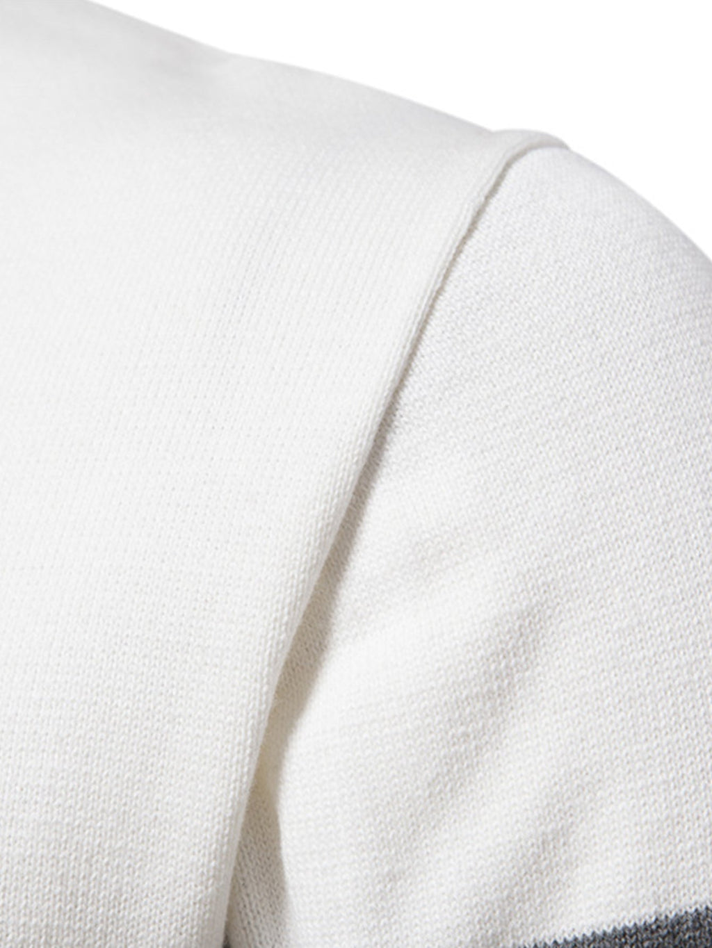 Lincoln - Contrast Pattern Jacquard Quarter-Zip Sweater