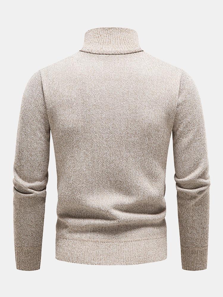 Malcolm - Contrast Pocket Panel Half-Zip Sweater