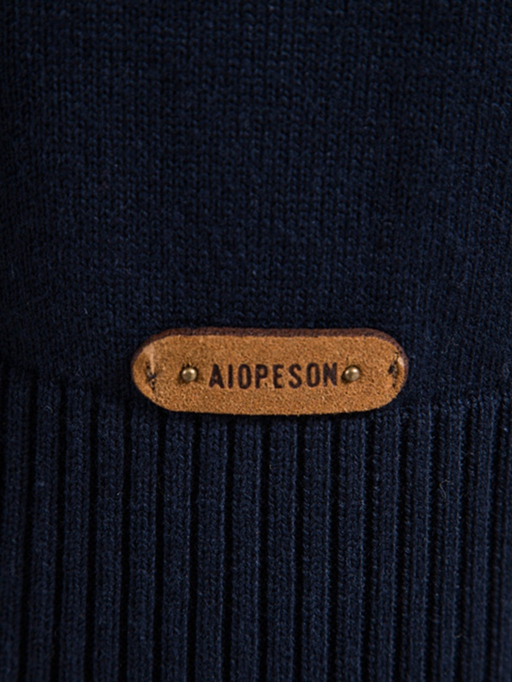 Miles - Contrast Striped Quarter-Zip Sweater