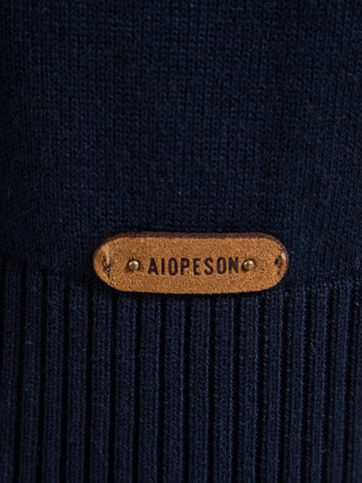 Miles - Contrast Striped Quarter-Zip Sweater