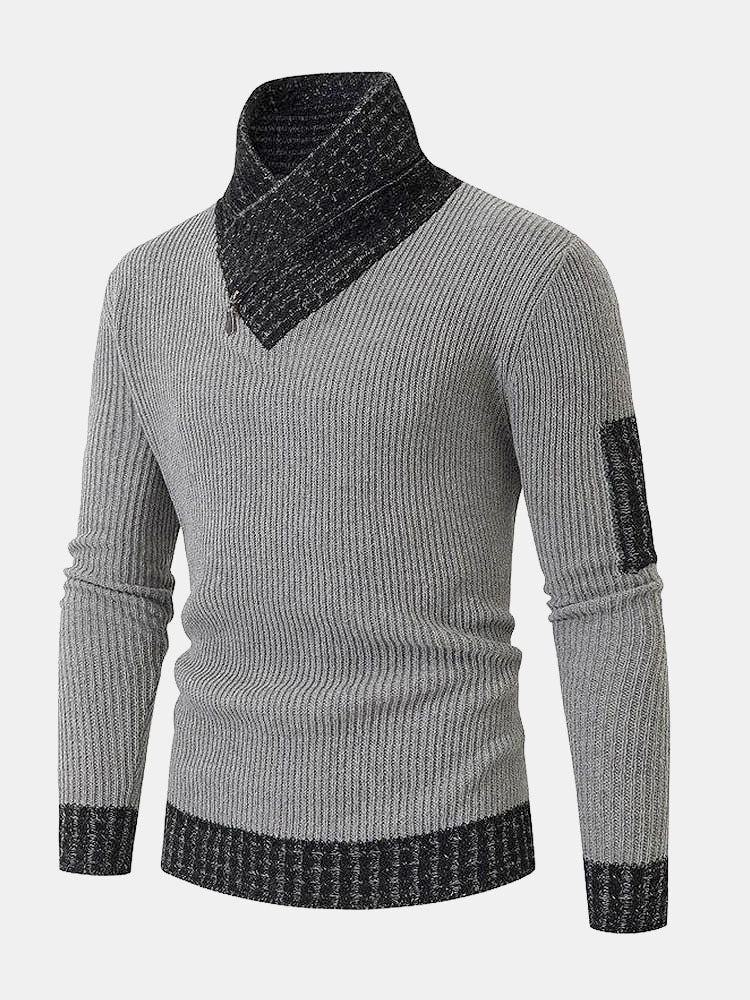 Nash - Contrast Turtleneck Sweater