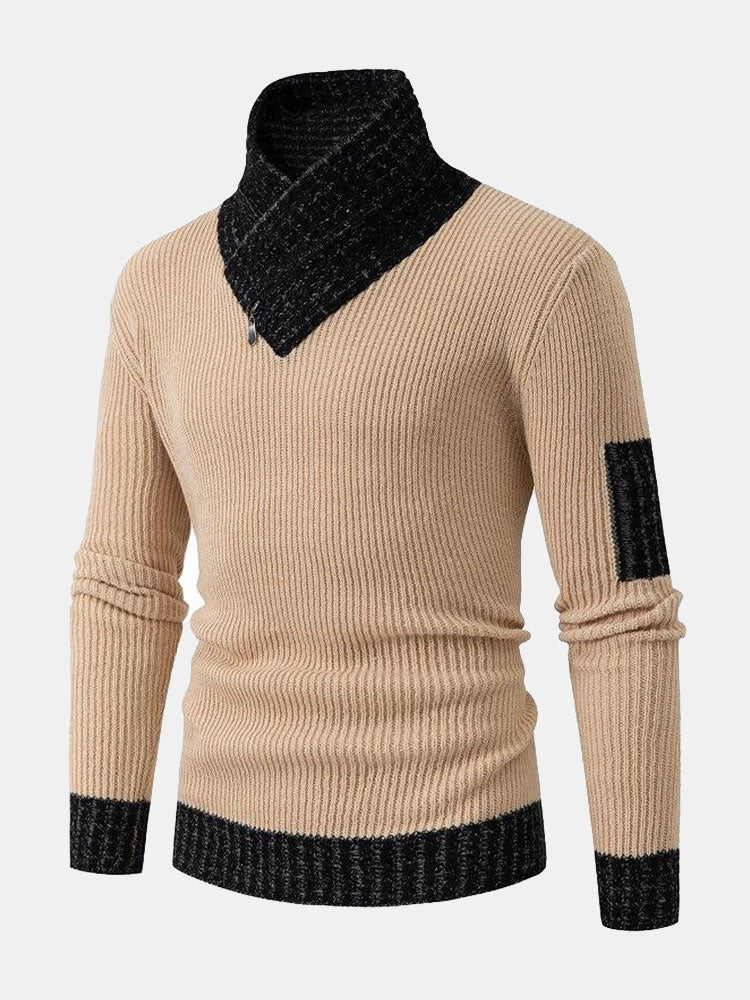 Nash - Contrast Turtleneck Sweater