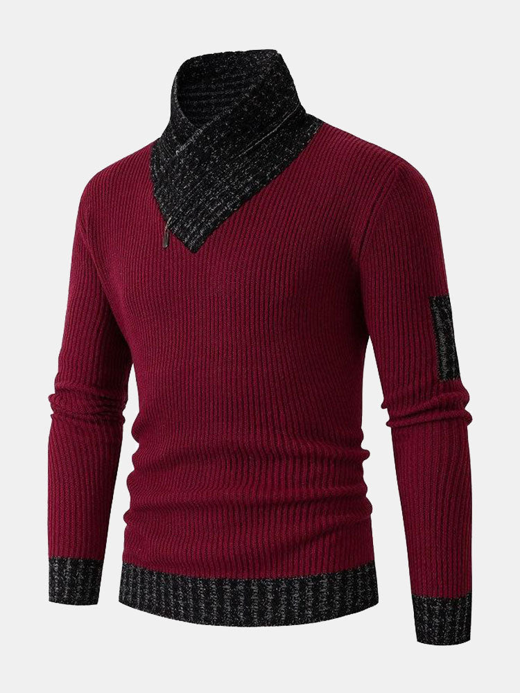 Nash - Contrast Turtleneck Sweater