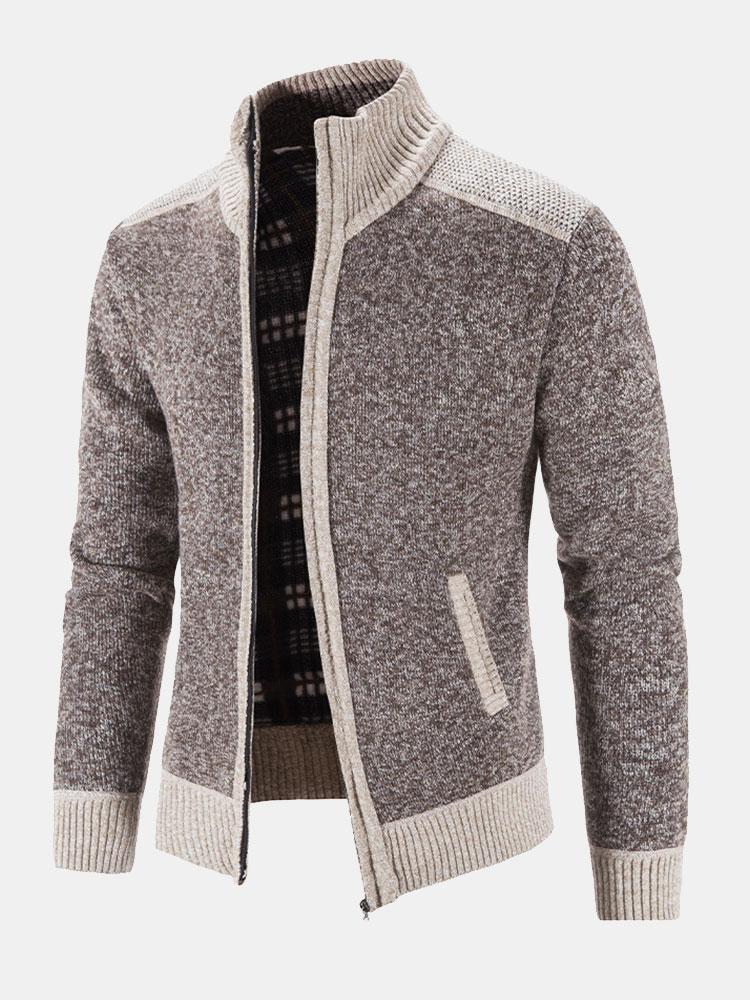 Reese - Contrast Zip Sweater