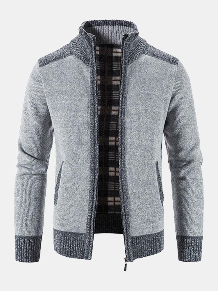 Reese - Contrast Zip Sweater