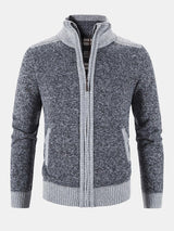 Reese - Contrast Zip Sweater