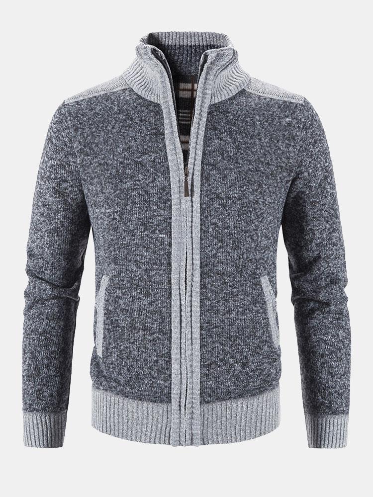Reese - Contrast Zip Sweater