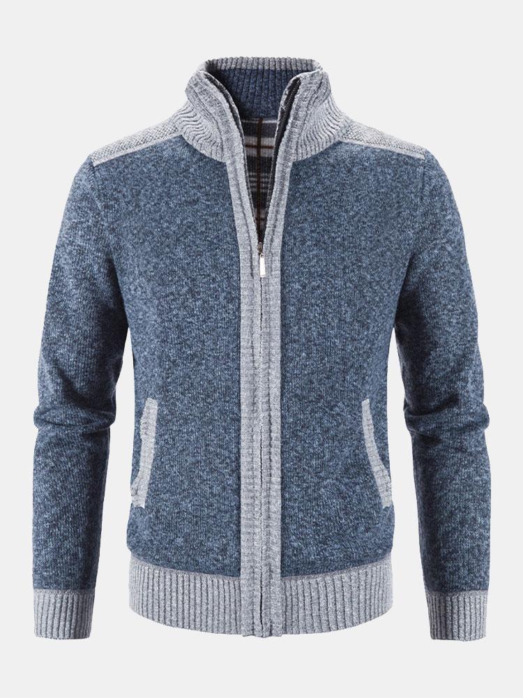 Reese - Contrast Zip Sweater