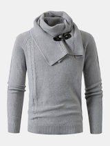 Rhys - Sweater with Detachable Shawl Collar