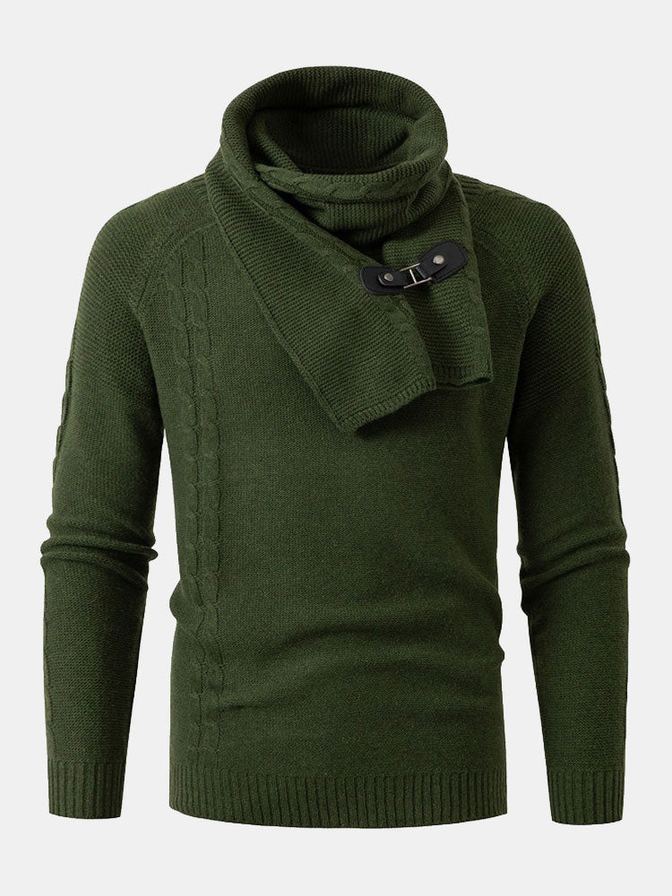 Rhys - Sweater with Detachable Shawl Collar