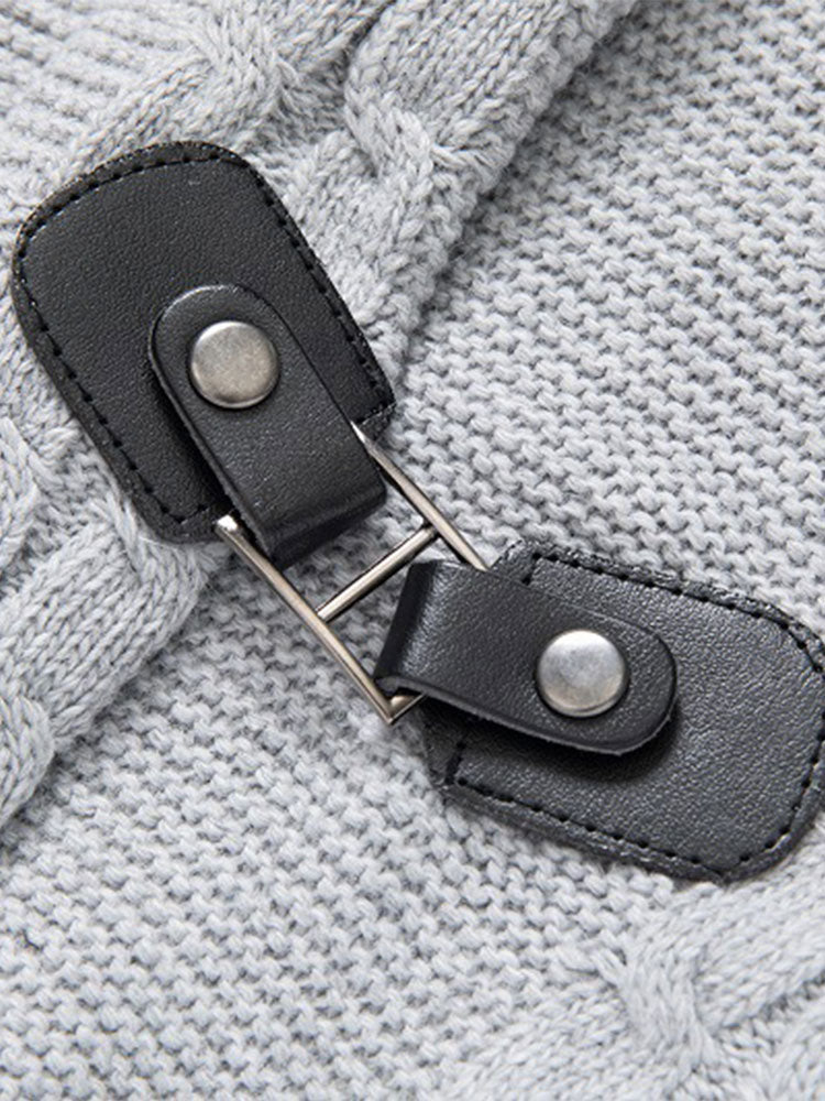 Rhys - Sweater with Detachable Shawl Collar