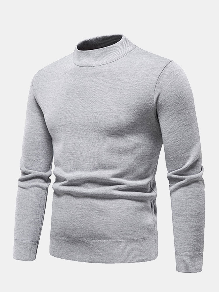 Sawyer - Faux Fur Lined Stand Collar Sweater
