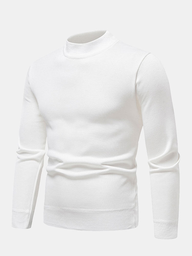 Sawyer - Faux Fur Lined Stand Collar Sweater