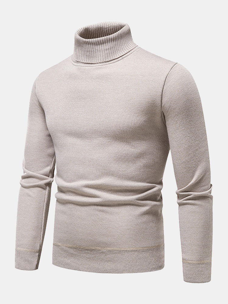 Theodore - Faux Fur Lined Turtleneck Sweater