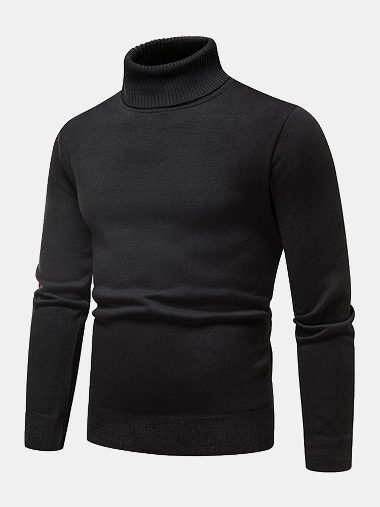 Theodore - Faux Fur Lined Turtleneck Sweater