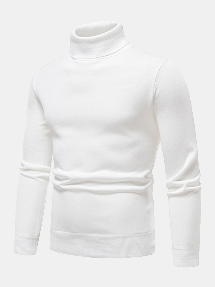 Theodore - Faux Fur Lined Turtleneck Sweater
