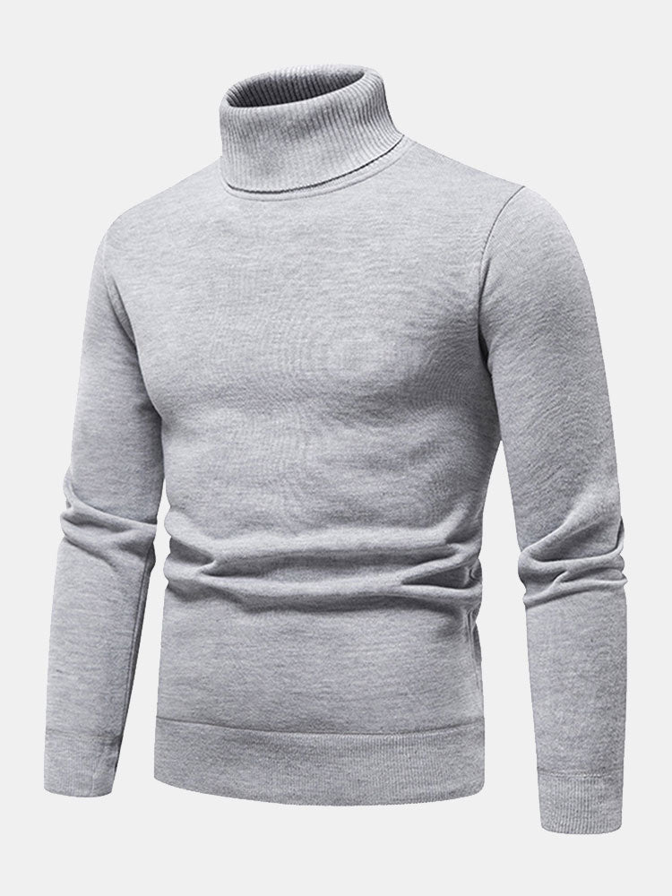 Theodore - Faux Fur Lined Turtleneck Sweater