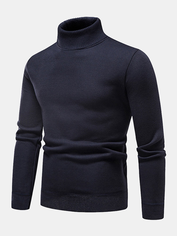 Theodore - Faux Fur Lined Turtleneck Sweater