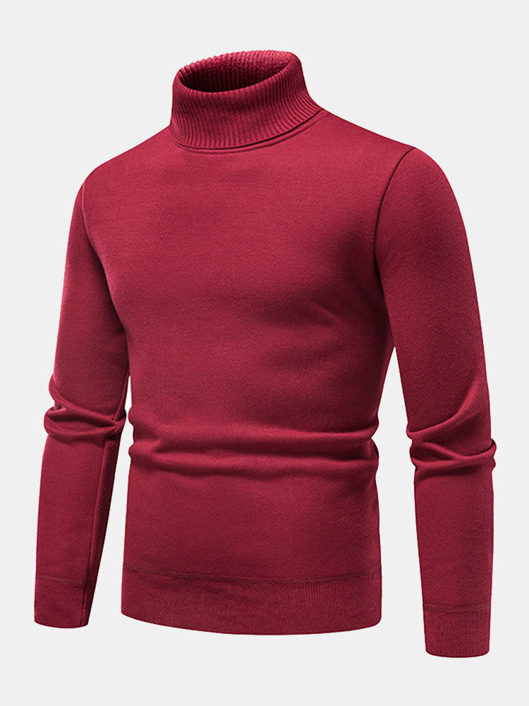 Theodore - Faux Fur Lined Turtleneck Sweater