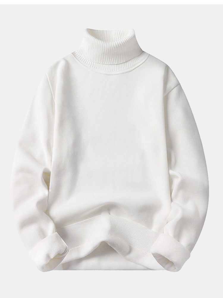 Theodore - Faux Fur Lined Turtleneck Sweater