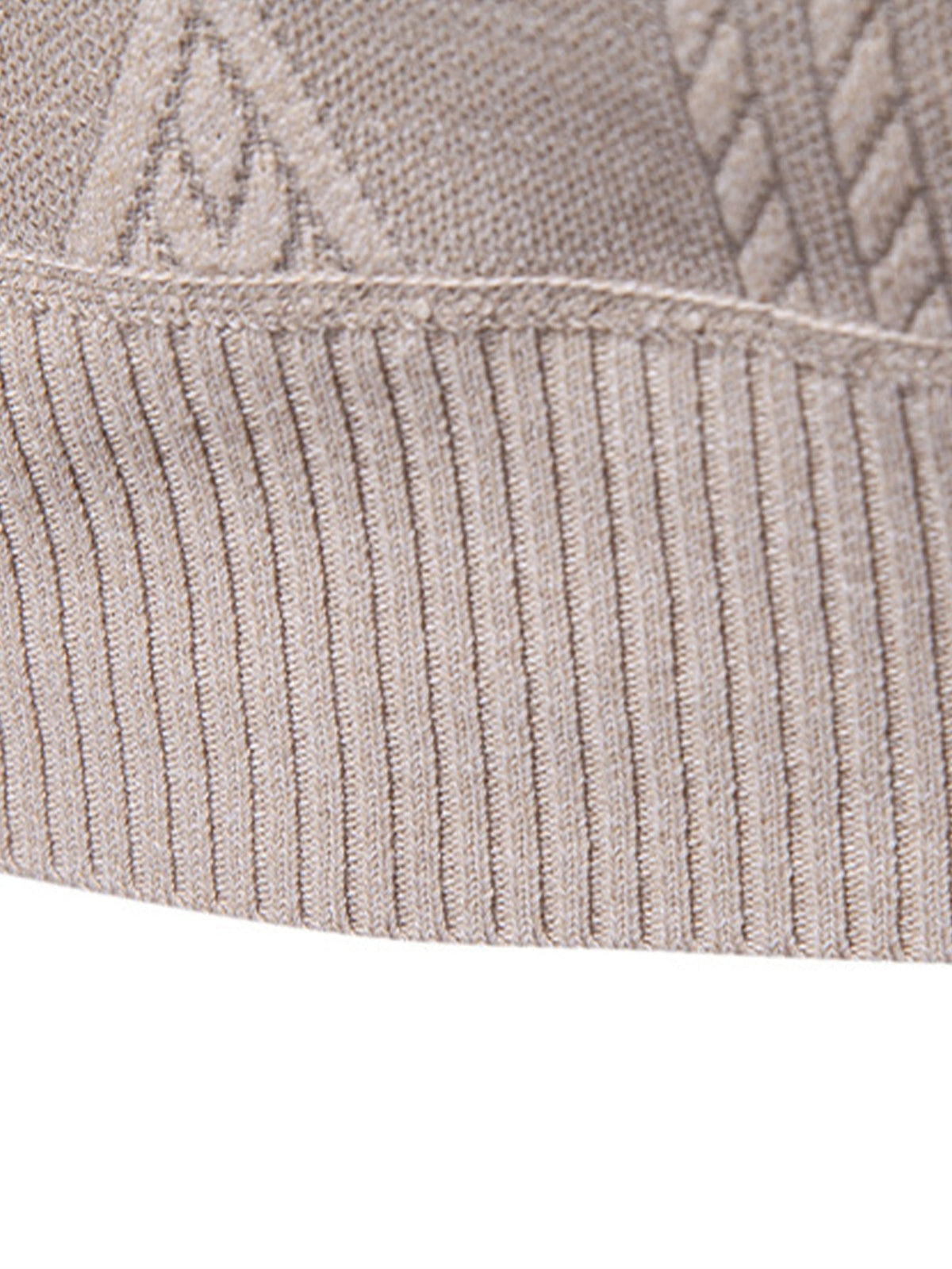 Walker - Geometric Jacquard Turtleneck Sweater