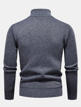 Walker - Geometric Jacquard Turtleneck Sweater