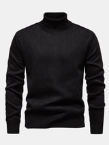 Walker - Geometric Jacquard Turtleneck Sweater