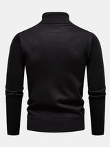 Walker - Geometric Jacquard Turtleneck Sweater