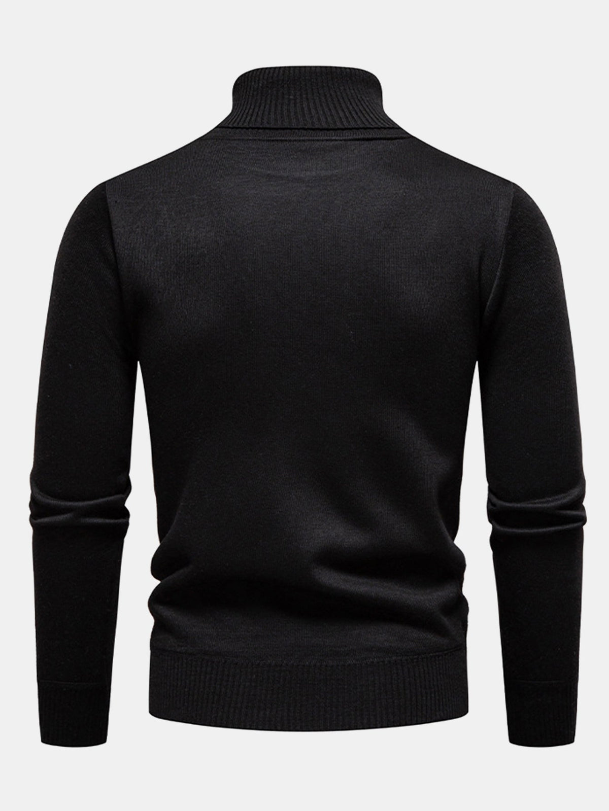 Walker - Geometric Jacquard Turtleneck Sweater