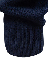 Callum - Geometric Jacquard Stand Collar Zip Sweater