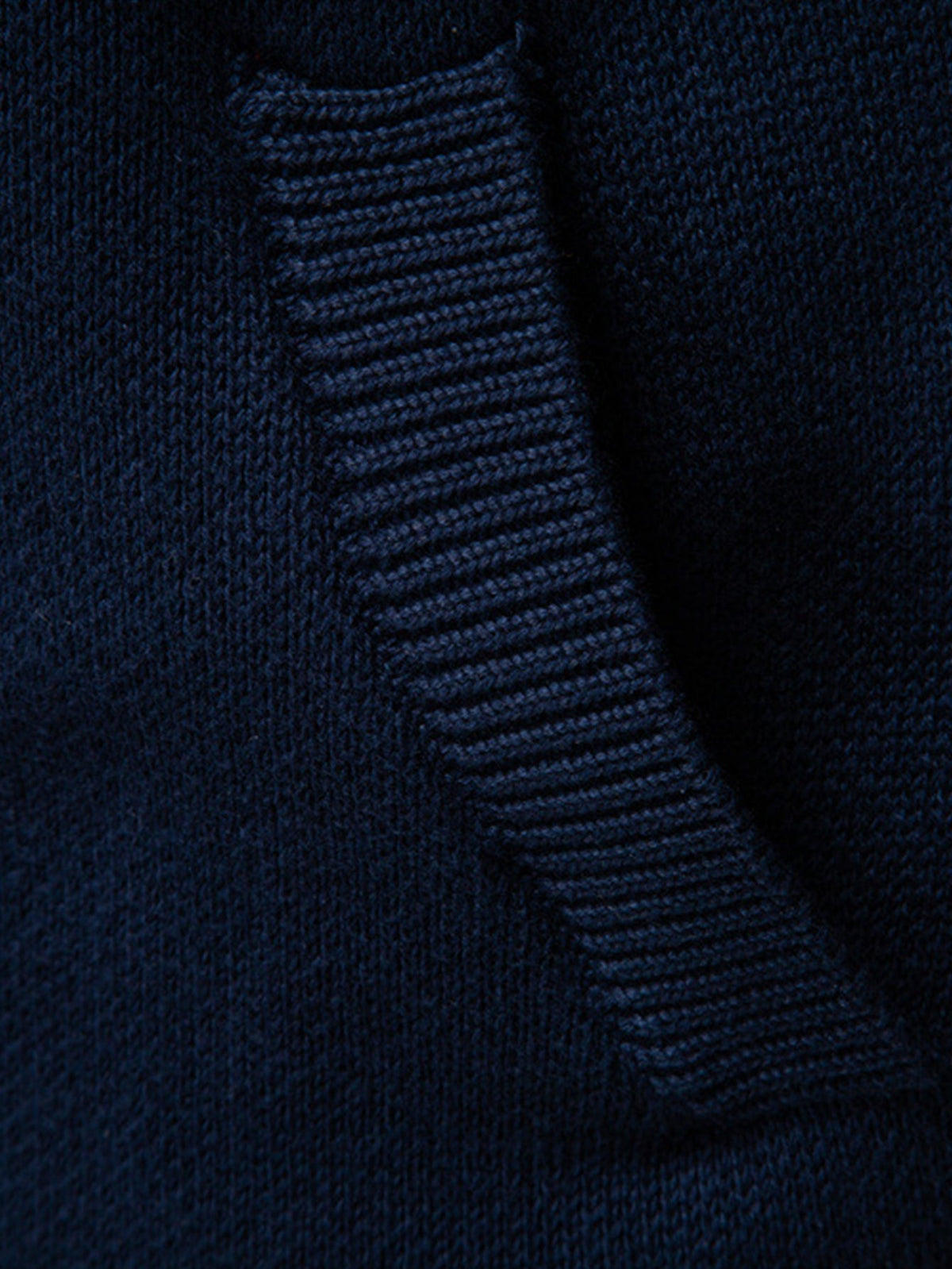 Callum - Geometric Jacquard Stand Collar Zip Sweater