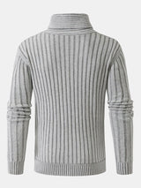 Duncan - Jacquard Toggle Turtleneck Sweater
