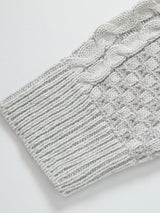 Fraser - Jacquard Knit Turtleneck with Leather Buckle Details