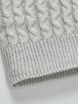 Fraser - Jacquard Knit Turtleneck with Leather Buckle Details