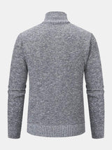 Neil - Quilted Jacquard Zip Sweater
