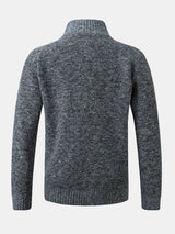 Ross - Quilted Patchwork Zip Sweater