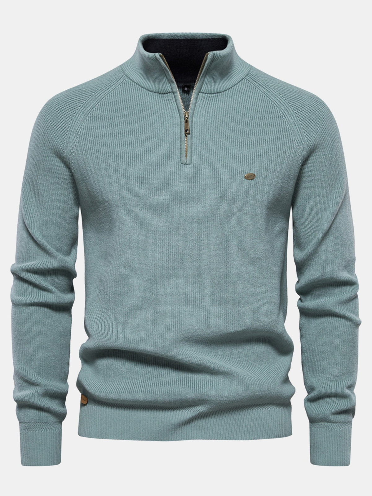 Stuart - Raglan Sleeve Quarter-Zip Sweater