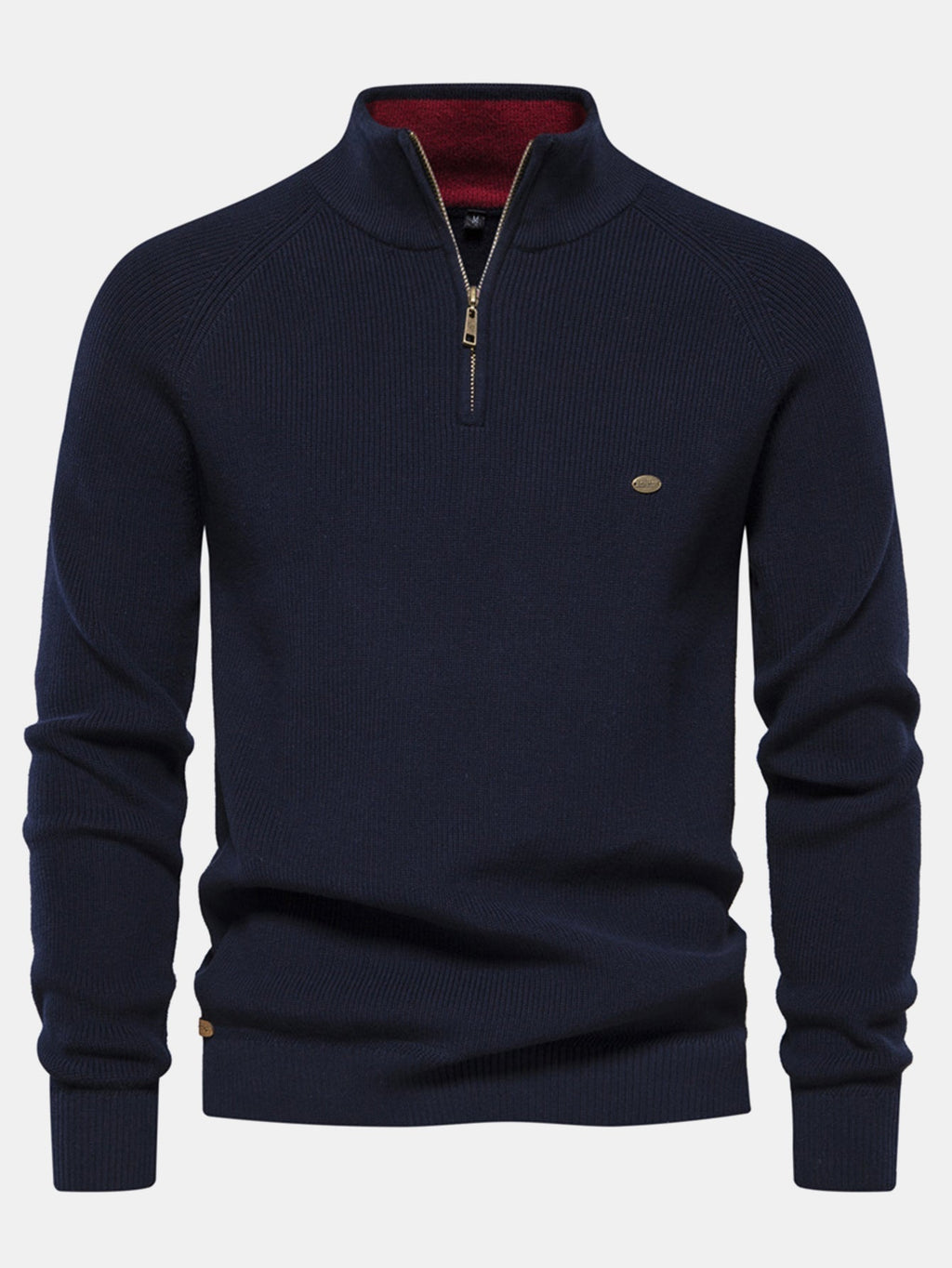 Stuart - Raglan Sleeve Quarter-Zip Sweater