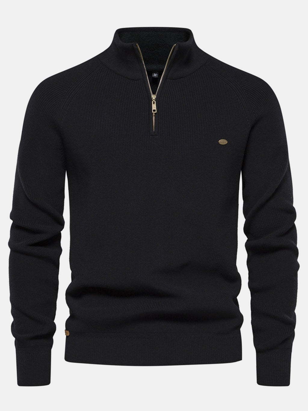 Stuart - Raglan Sleeve Quarter-Zip Sweater