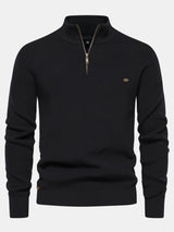 Stuart - Raglan Sleeve Quarter-Zip Sweater
