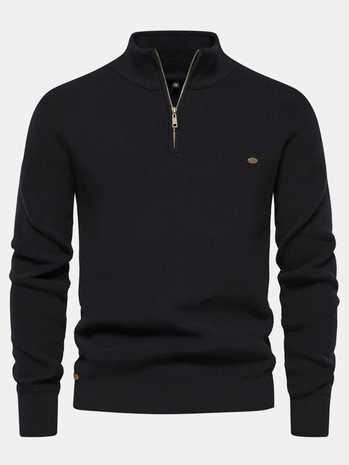 Stuart - Raglan Sleeve Quarter-Zip Sweater