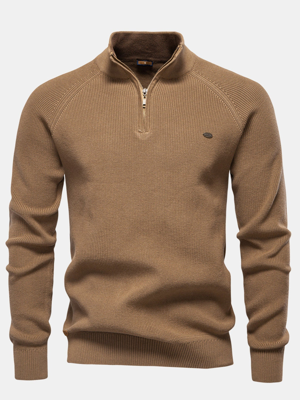 Stuart - Raglan Sleeve Quarter-Zip Sweater