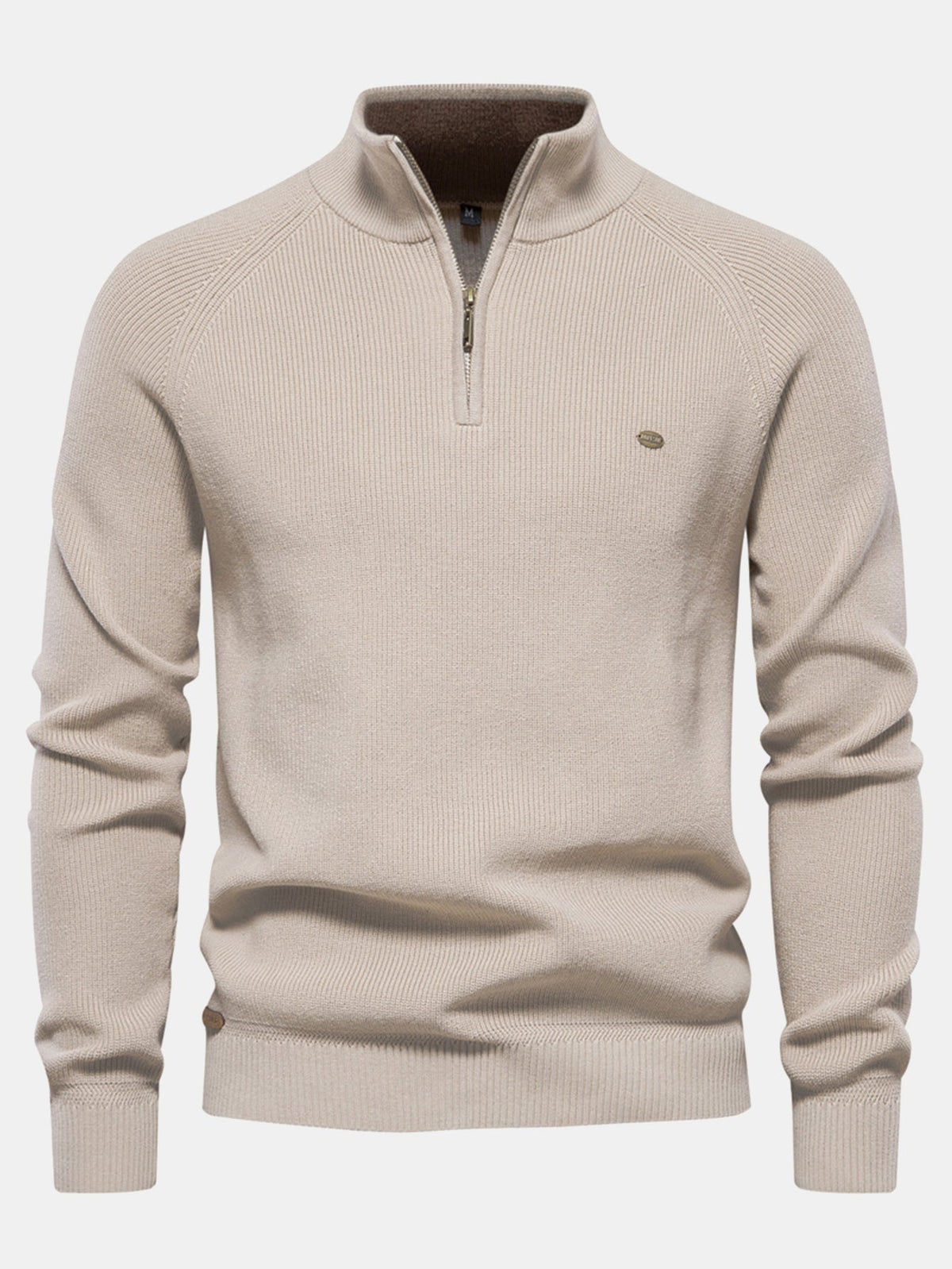 Stuart - Raglan Sleeve Quarter-Zip Sweater