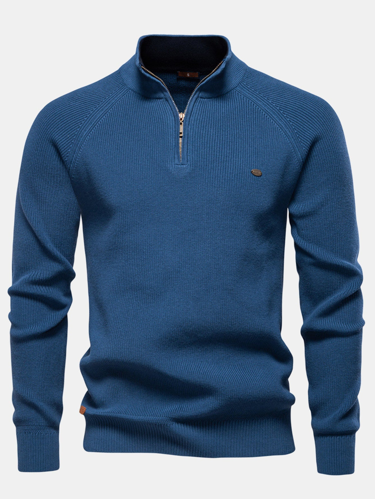 Stuart - Raglan Sleeve Quarter-Zip Sweater