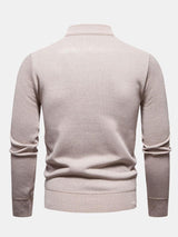 Alistair - Relaxed Fit High Neck Zip Sweater