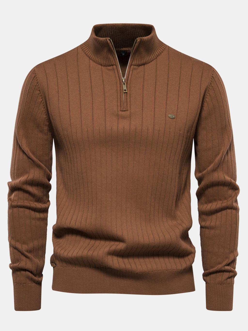 Sawyer - Striped Cotton Quarter-Zip Pullover